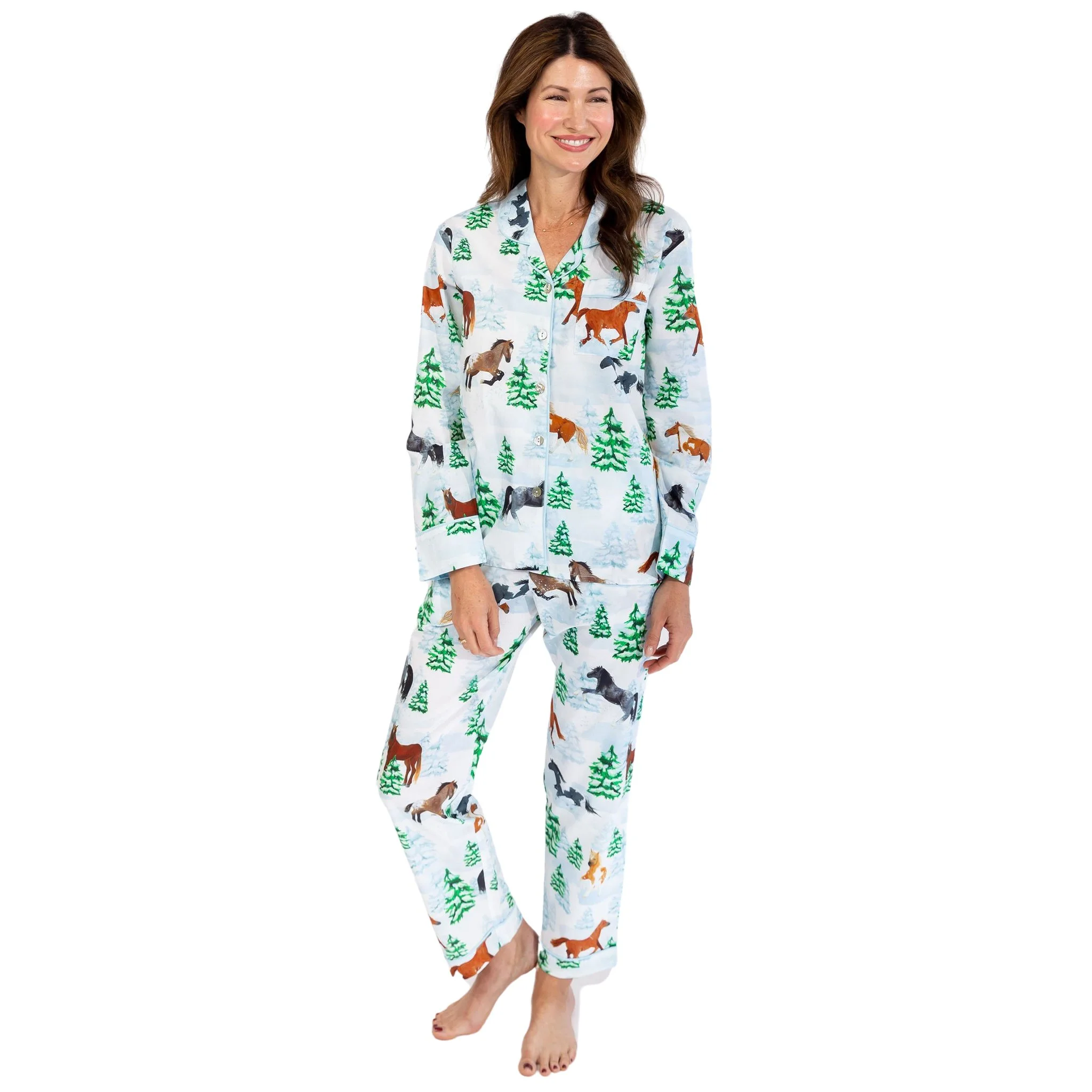 Skydog + Sant and Abel Silk Long PJ Set (Women's) — Skydog Ranch